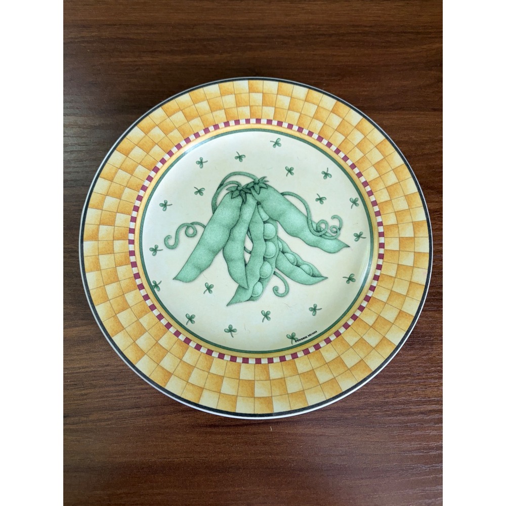 Debbie Mumm Blue Ribbon Salad Plates Set of 4 Sakura Vegetable Plates - Picture 9 of 11